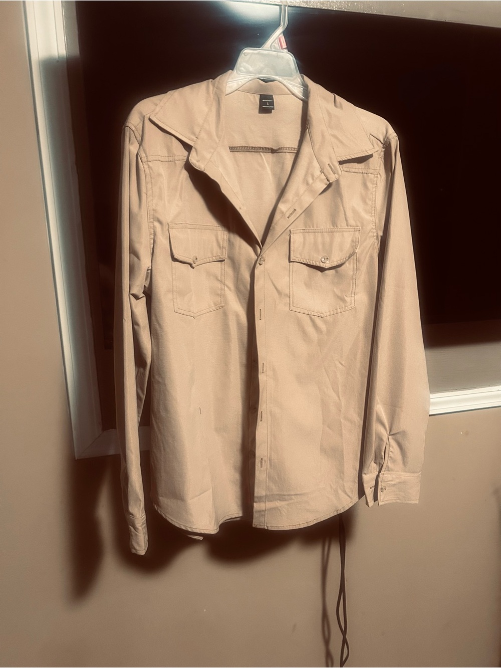 NFINITY Beige Military-Style Field Shirt Jacket